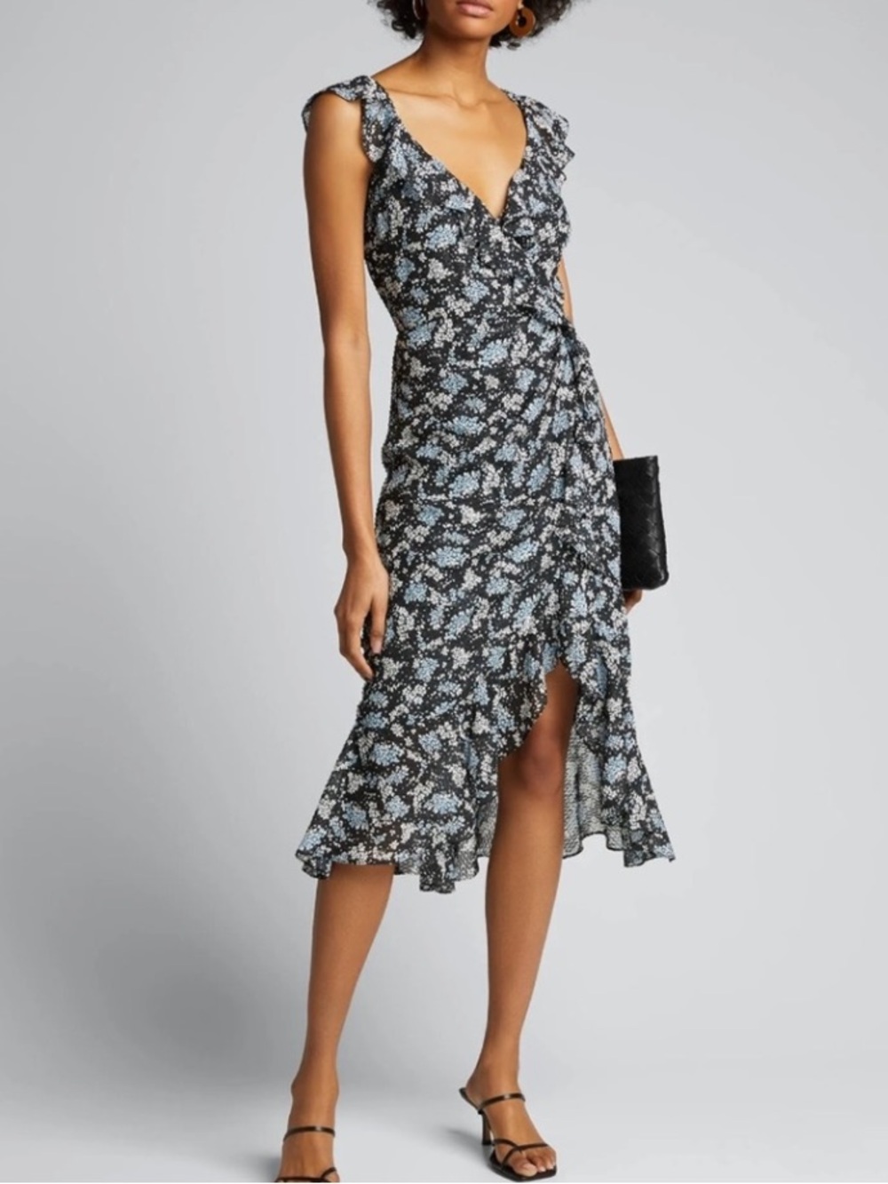 Veronica Beard Amal Floral Midi Dress